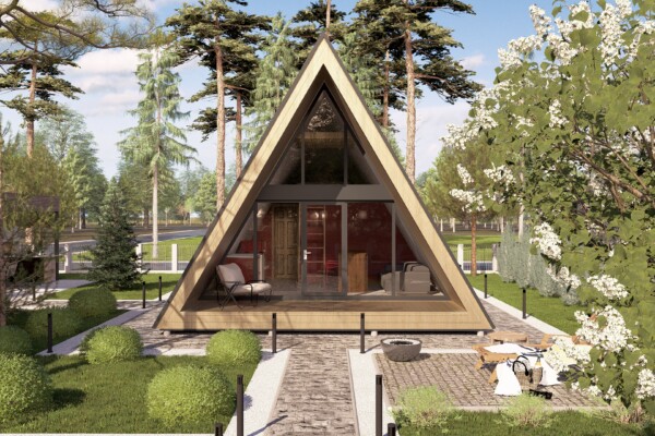 Домокомплект А-фрейм 52, 52 м²